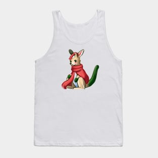 Cute Kangaroo Drawing Tank Top